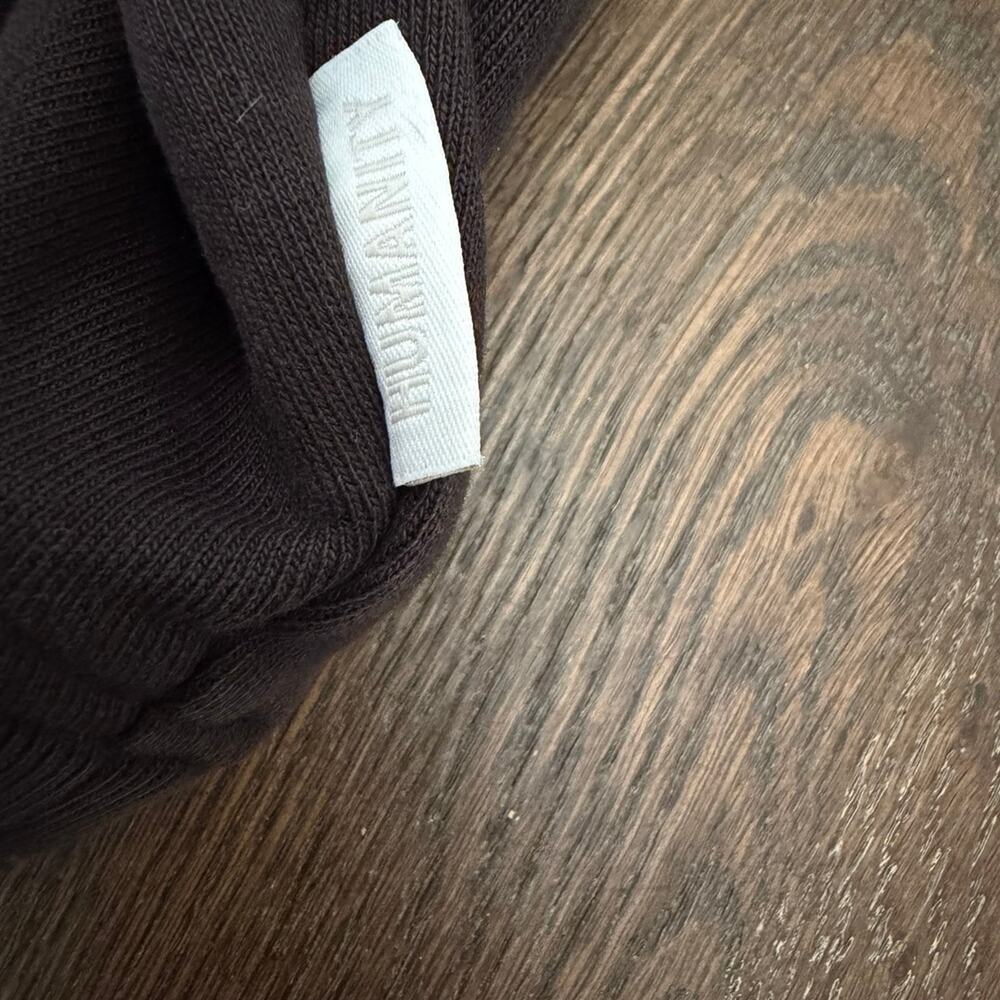Citizens of Humanity Mirelle Funnel Neck Sweatshirt Top Dark Brown Sz S - Picture 6 of 9